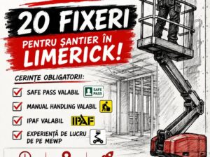 Urgent 20 de fixeri pentru șantier în Limerick