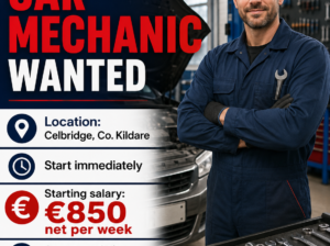 Experienced Car Mechanic Wanted – Celbridge, Co. Kildare | €850 Net per Week