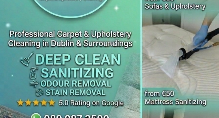 Professional Carpet & Upholstery Cleaning