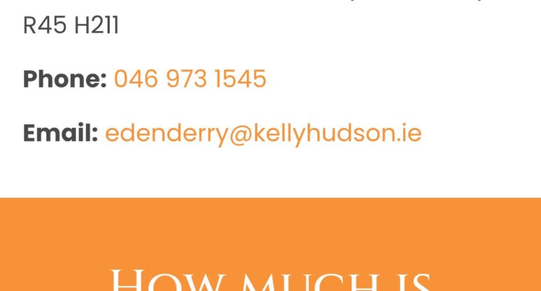 2-Bedroom Terraced Home for Sale – Edenderry, Co. Offaly – €280,000